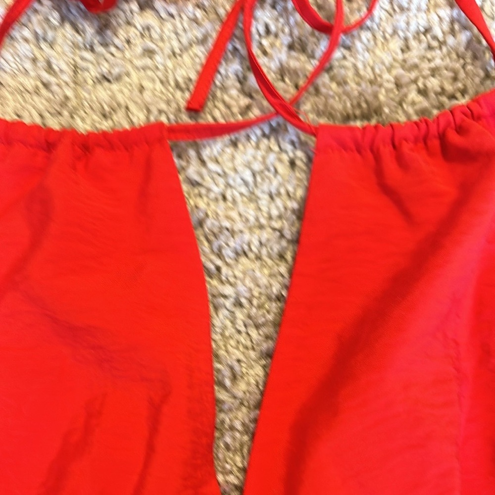 Women's Triangle Cup Tiered Mini Babydoll
Dress - Wild Fable™ Red L - Picture 3 of 13